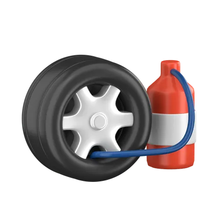 Tire Pump  3D Icon