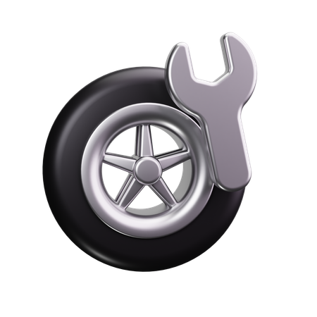 Tire Repair  3D Icon