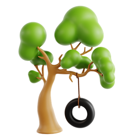 Tire swing  3D Icon