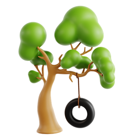 Tire swing  3D Icon
