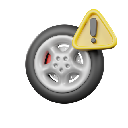 Tire Warning  3D Icon