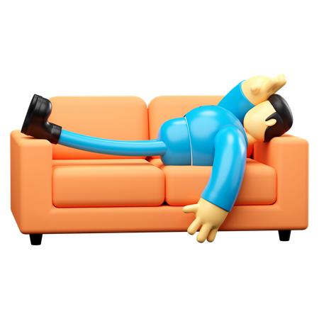 Tired Businessman  3D Icon