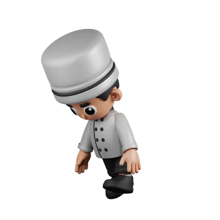Tired  Chef  3D Illustration