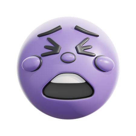 Tired face  3D Icon