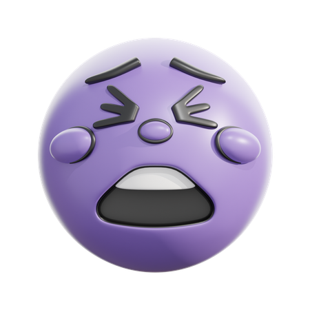 피곤한 얼굴  3D Icon