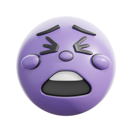 Tired face  3D Icon