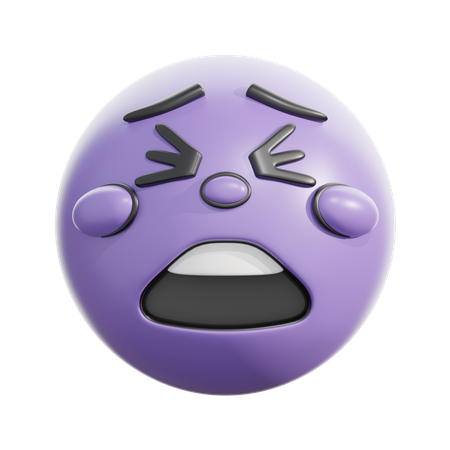 Tired face  3D Icon