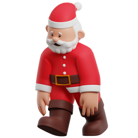 Tired Santa Claus  3D Illustration