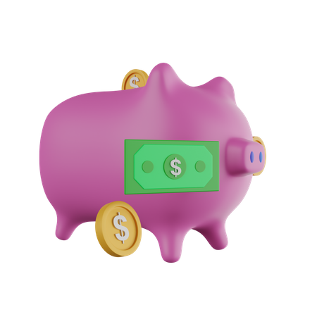 Tirelire  3D Icon