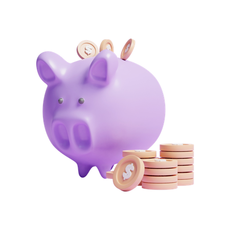 Tirelire  3D Icon