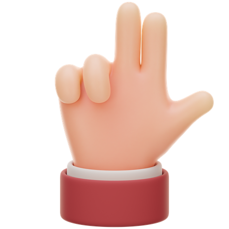 Tirer un geste de la main  3D Icon
