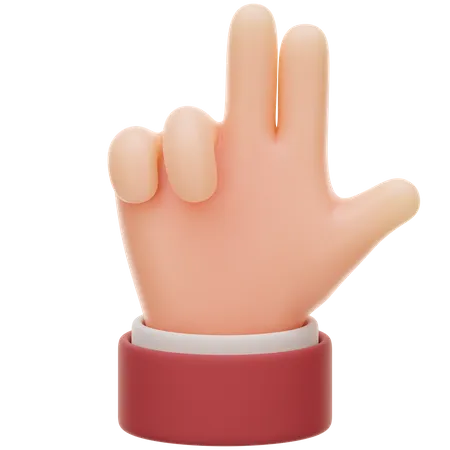 Tirer un geste de la main  3D Icon