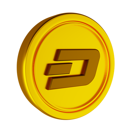 Tiret crypto pièce  3D Icon