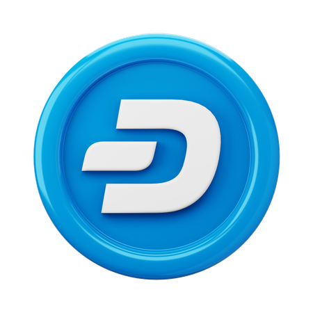 Pièce de monnaie Dash DASH  3D Icon