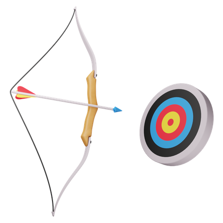 Tiro com arco  3D Icon
