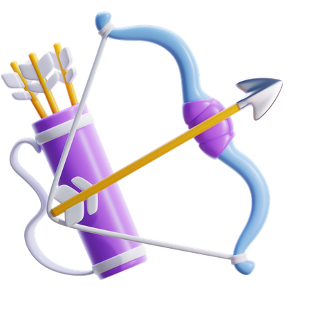 Tiro com arco  3D Icon