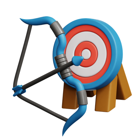 Tiro al arco  3D Icon