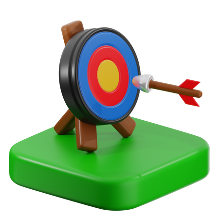 Tiro al arco  3D Icon