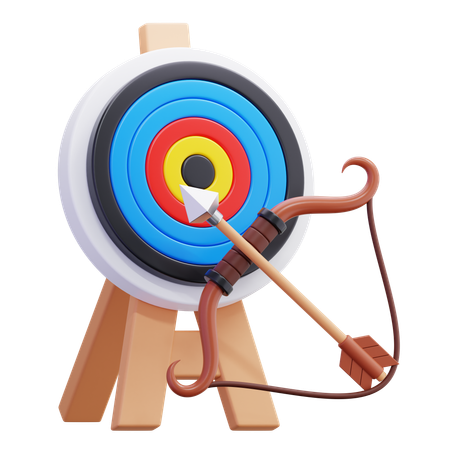 Tiro al arco  3D Icon