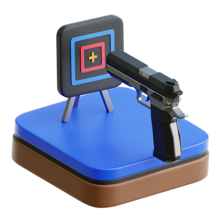 Tiroteo  3D Icon