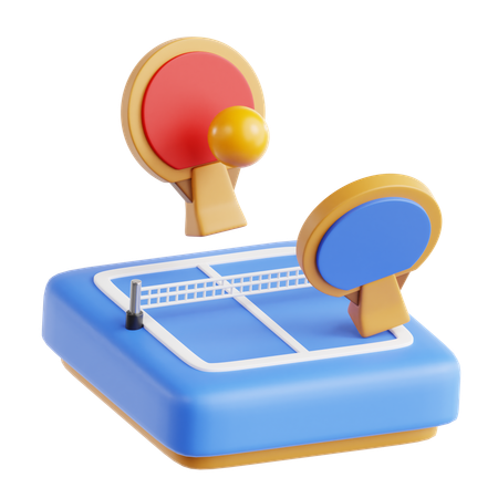 Tischtennis  3D Icon