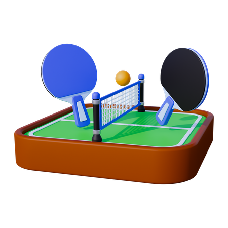 Tischtennis  3D Icon