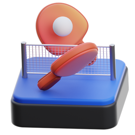 Tischtennis  3D Icon