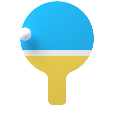 Tischtennis  3D Illustration