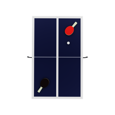 Tischtennis  3D Illustration