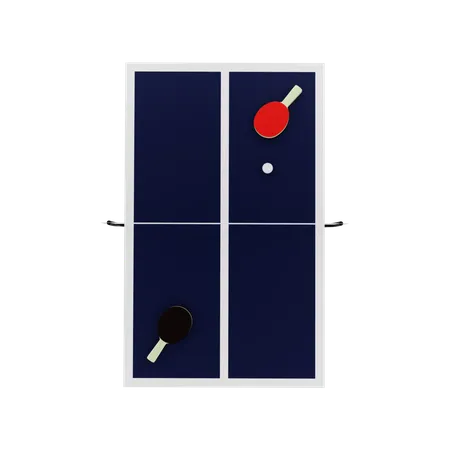 Tischtennis  3D Illustration