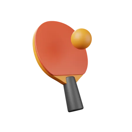 Tischtennis  3D Illustration