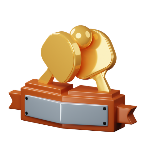 Tischtennis-Trophäe  3D Icon