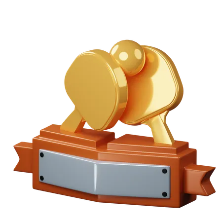 Tischtennis-Trophäe  3D Icon