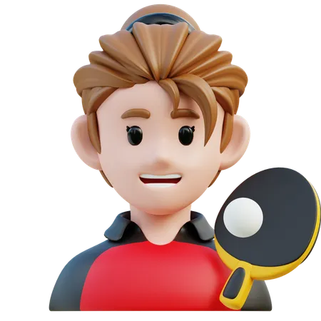 Tischtennisspielerin  3D Icon