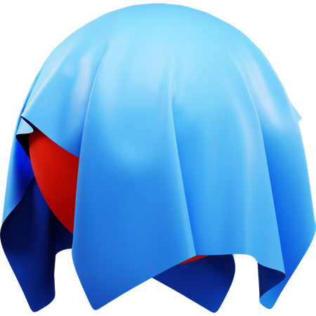 Tissu bleu  3D Icon