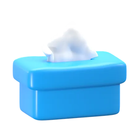 Tissue Box 3 D Cleaning Service Icon 3D Icon