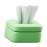 3d tissue box logo