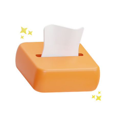 Tissue Box  3D Icon