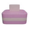 3d tissue box logo