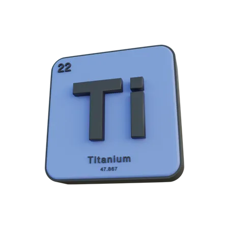 Titanium  3D Illustration