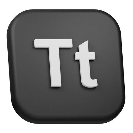 Title Case  3D Icon