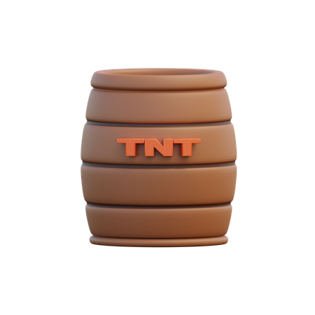 Baril de TNT  3D Illustration