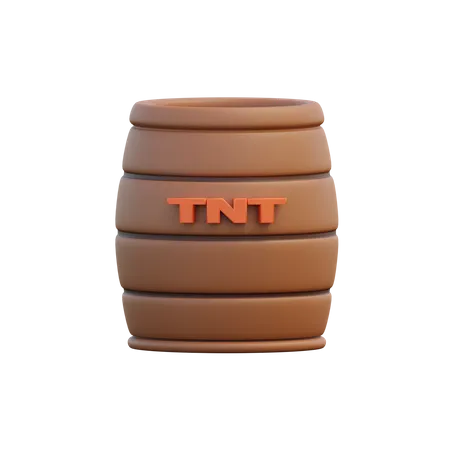 Baril de TNT  3D Illustration