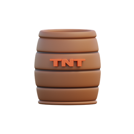 TNT Barrel  3D Illustration