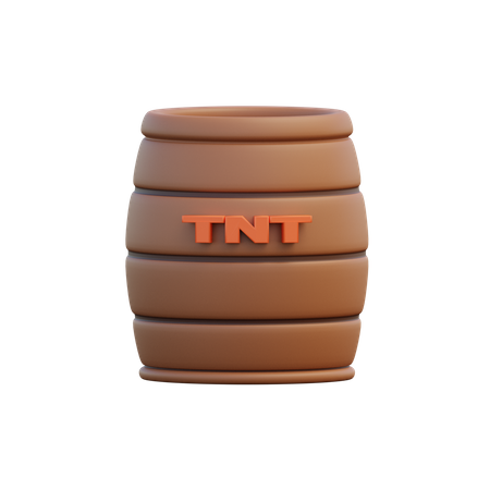 TNT Barrel 3D Illustration