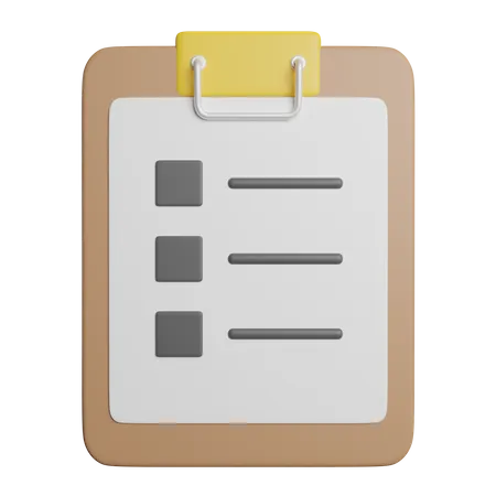 To Do List Daily 3D Icon