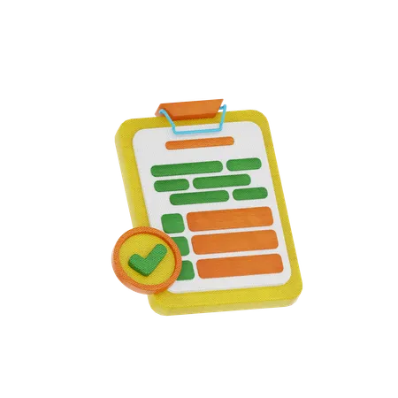 To Do List  3D Icon