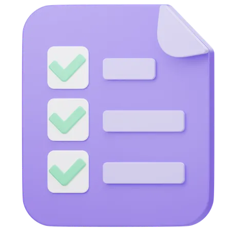 To Do List 3 D Illustration 3D Icon