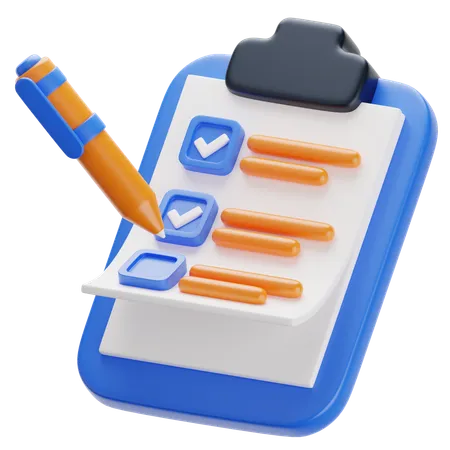 To Do List 3 D Icon Perfect For UI UX And Any Design Projects 3D Icon