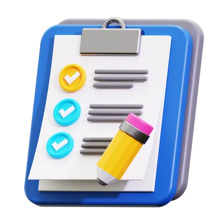 3 D To Do List Icon 3D Icon